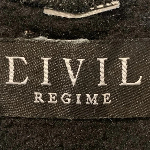 Civil Regime Men's Daisy Spellout Logo Pullover Long Sleeve Hoodie Size L - Picture 6 of 10